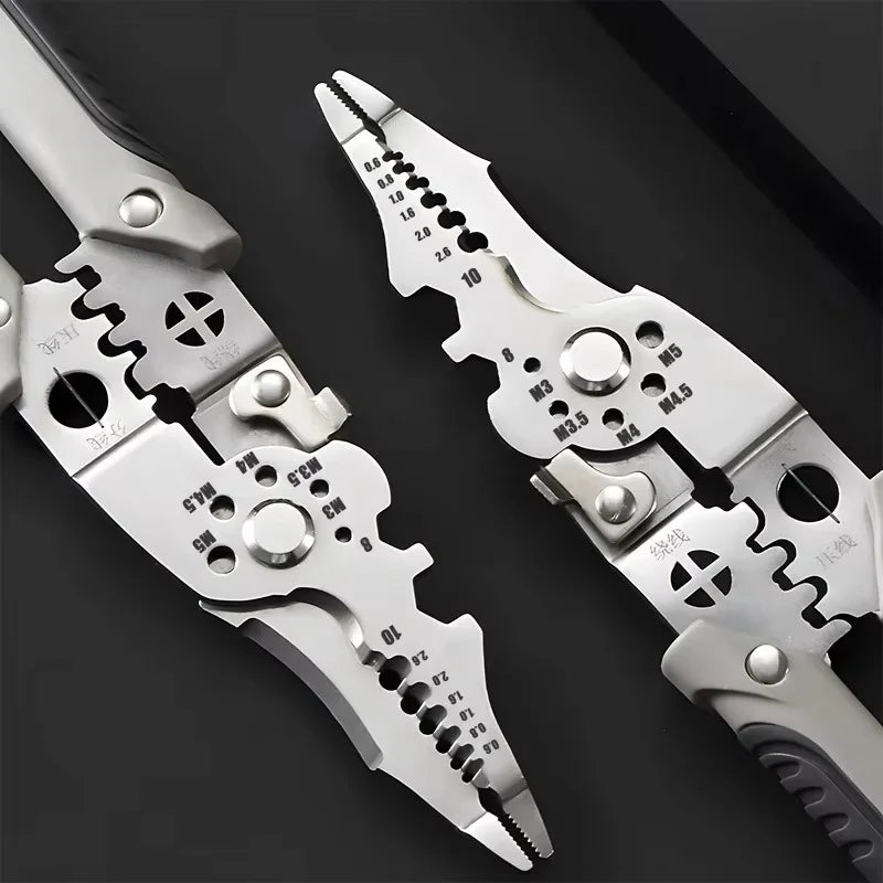 10-in-1 Professional Wire Stripper Pliers ā Heavy-Duty Cable Cutter, Crimper & Multi-Function Electrician Tool