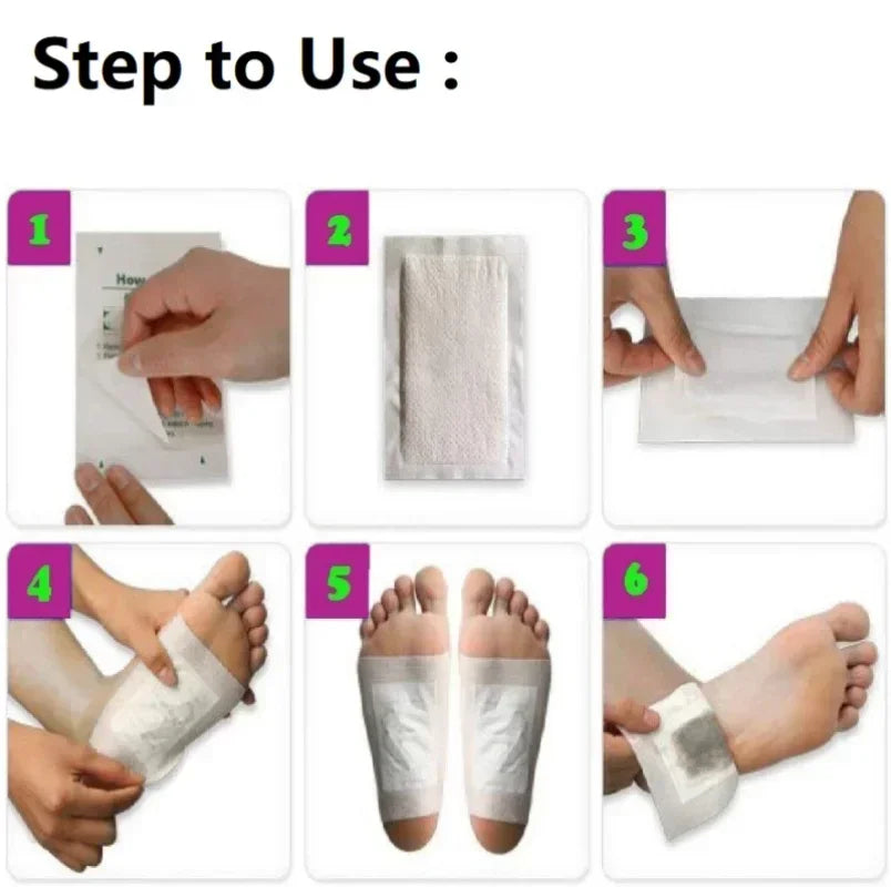 Kinoki Bamboo Detox Foot Patches – Natural Toxin Removal Foot Pads for Better Sleep, Foot Care & Body Wellness (10 PCS)