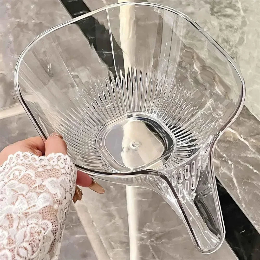 2-in-1 Multifunctional Fruit & Vegetable Washing Drain Basket – Kitchen Sink Colander Bowl for Salad, Pasta & Food Straining | Home Kitchen Drainer Bowl