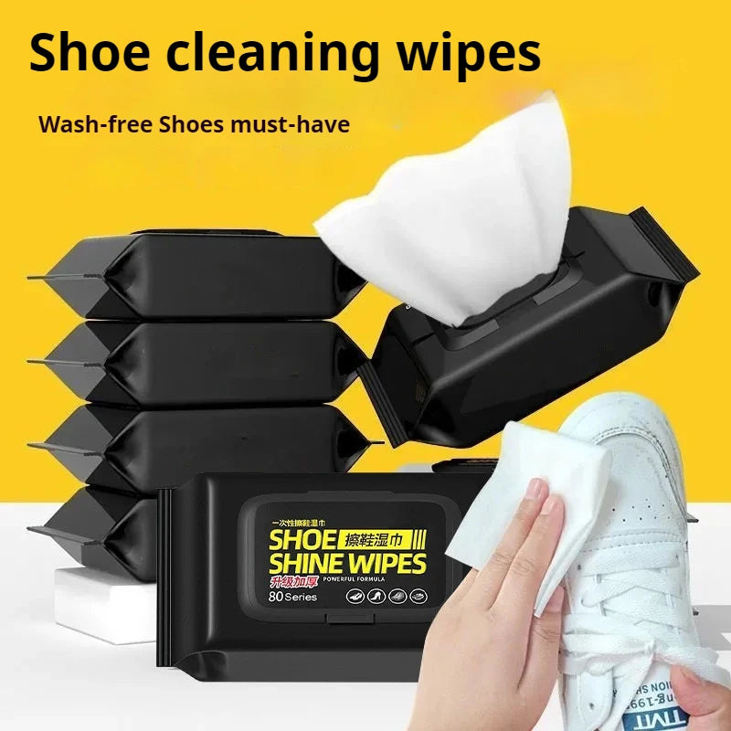 Portable Shoe Cleaner Wipes for Sneakers – Disposable Outdoor Cleaning Cloths for White Shoes & Travel Sneaker Care Kit