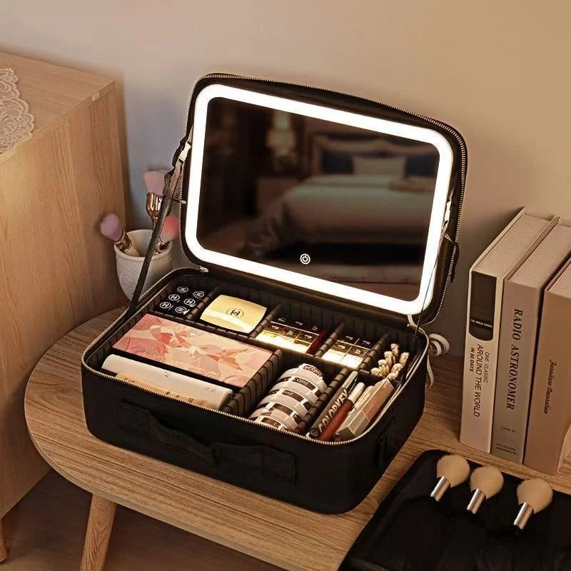 New Led Cosmetic Bag With Mirror