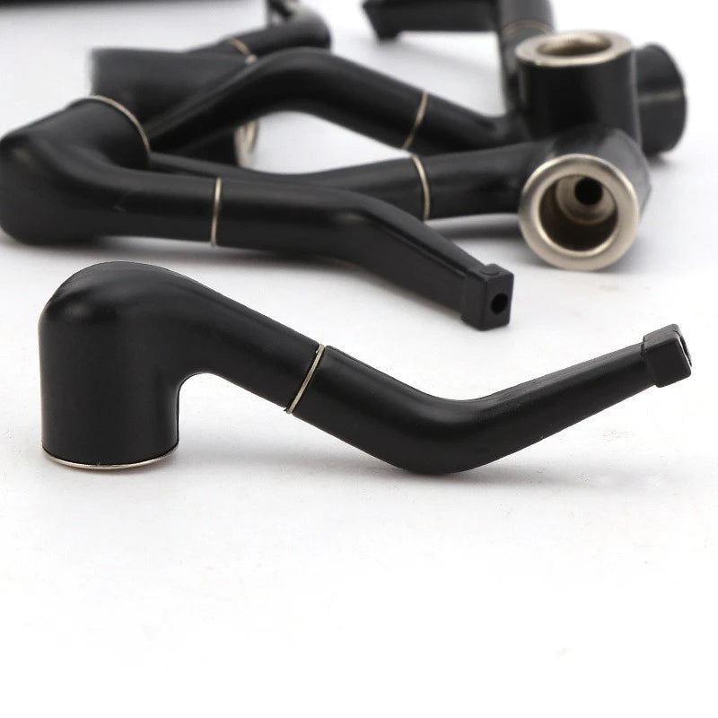 Retro Black Bent Portable Durable Mini Tobacco Pipe