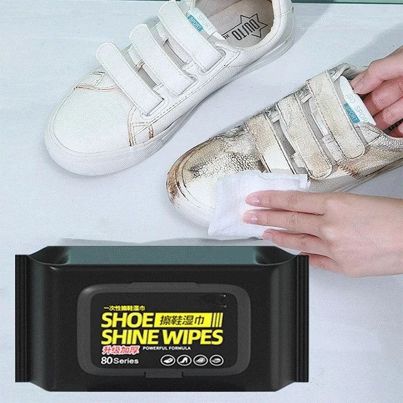 Portable Shoe Cleaner Wipes for Sneakers – Disposable Outdoor Cleaning Cloths for White Shoes & Travel Sneaker Care Kit