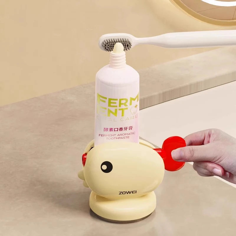 Cute Whale Toothpaste Squeezer with Suction Cup