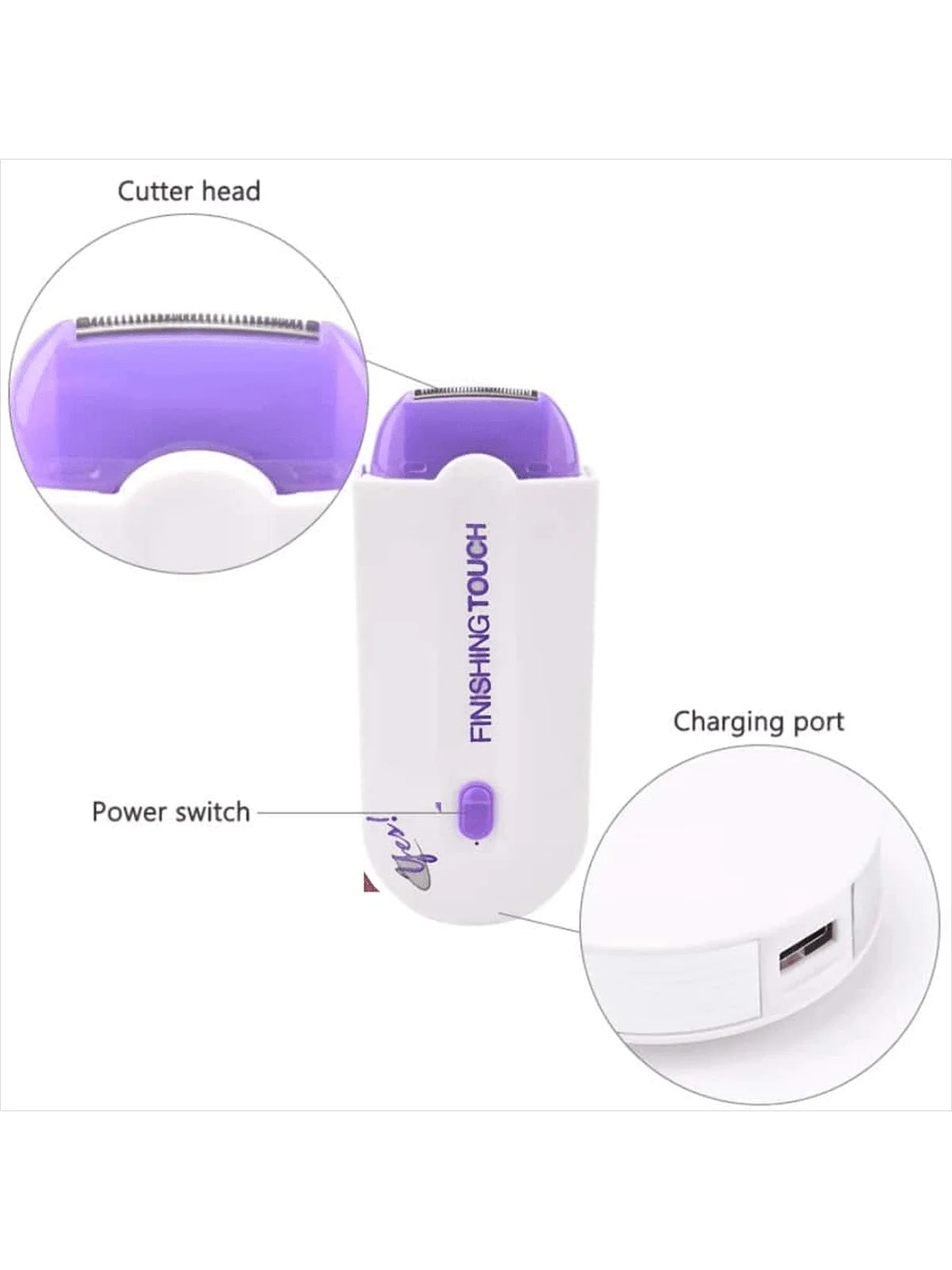 Finishing Touch Yes Hair Remover - Painless Face & Body Shaver