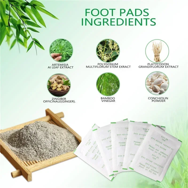 Kinoki Bamboo Detox Foot Patches – Natural Toxin Removal Foot Pads for Better Sleep, Foot Care & Body Wellness (10 PCS)