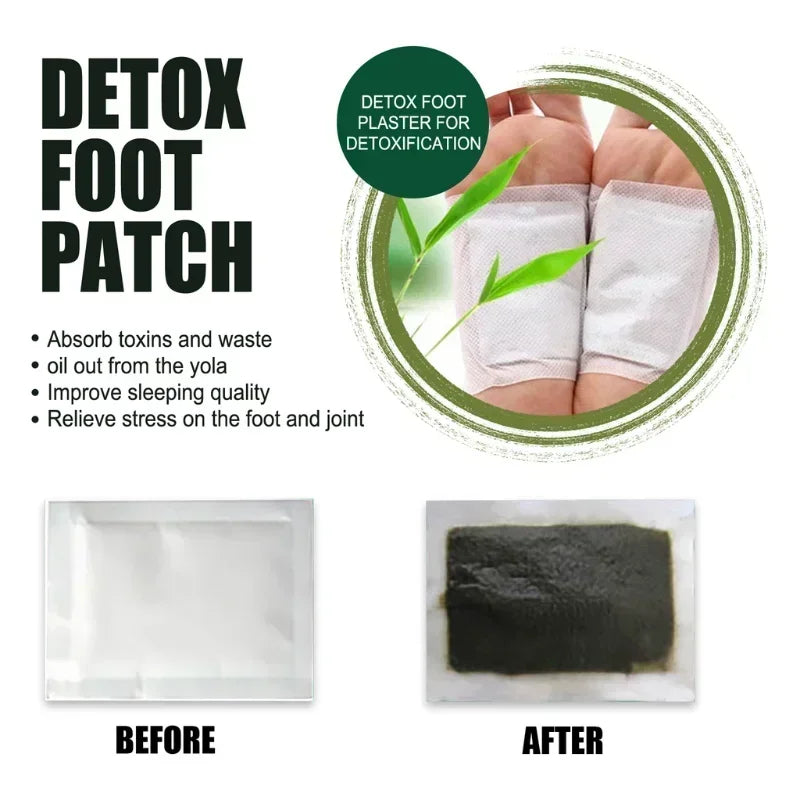 Kinoki Bamboo Detox Foot Patches – Natural Toxin Removal Foot Pads for Better Sleep, Foot Care & Body Wellness (10 PCS)
