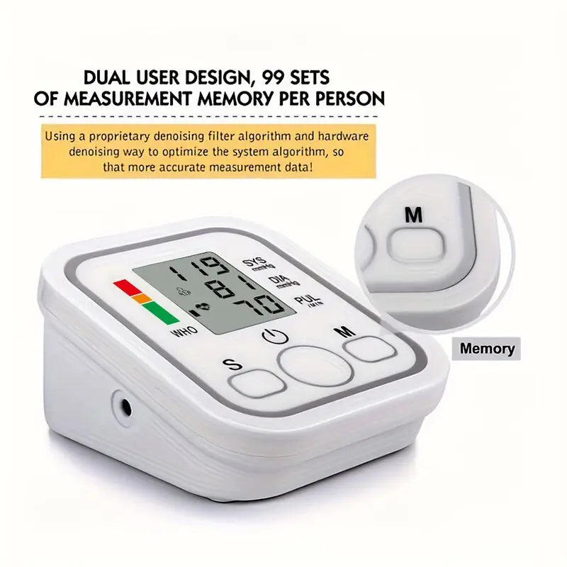 Digital Arm Blood Pressure Monitor – Automatic BP & Heart Rate Checker