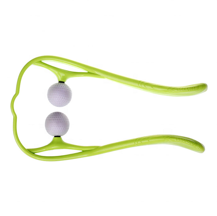 Neck & Shoulder Massage Roller with Dual Pressure Balls | Self Massage Tool