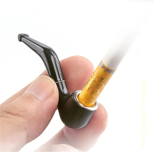 Retro Black Bent Portable Durable Mini Tobacco Pipe