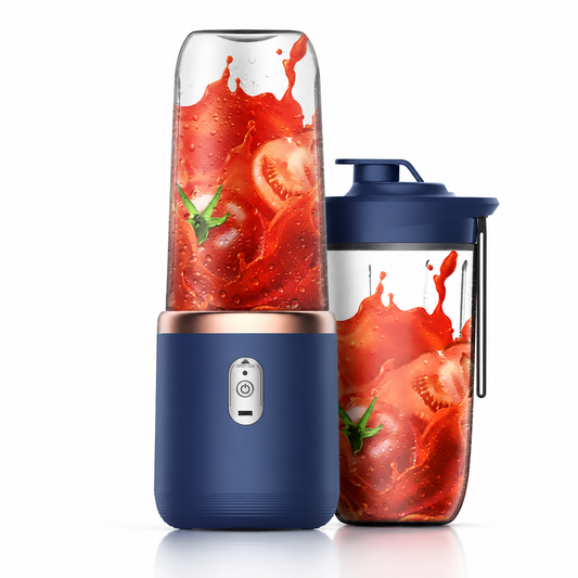 USB Rechargeable Mini Portable Juicer Blender – Personal Smoothie Maker, Travel Fruit & Vegetable Mixer Bottle