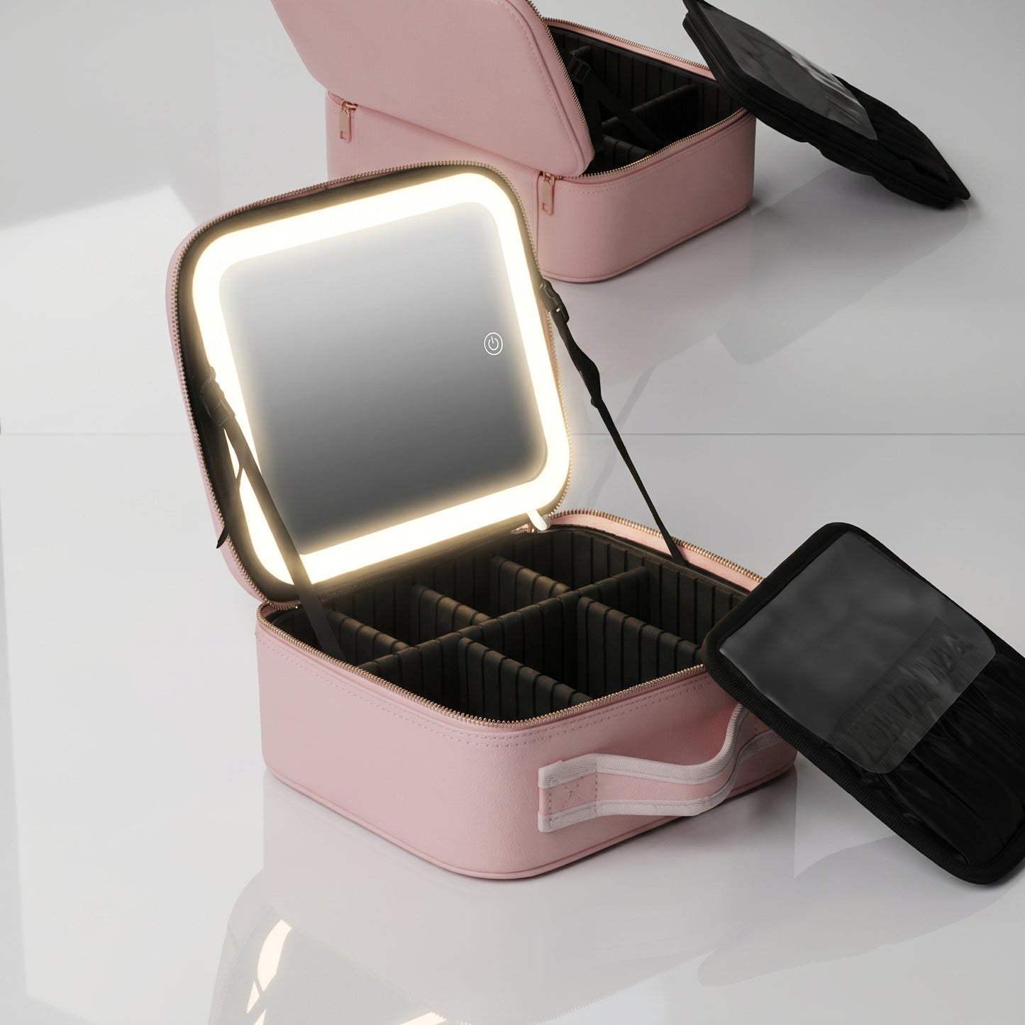 New Led Cosmetic Bag With Mirror
