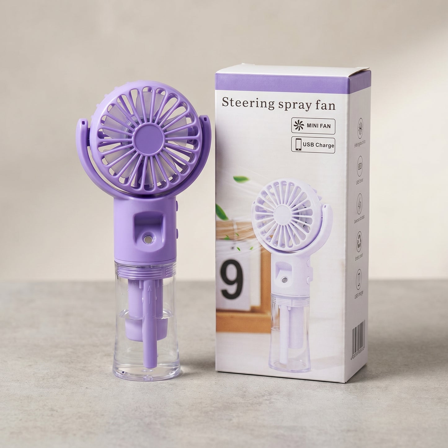Portable Rechargeable Mist Spray Fan