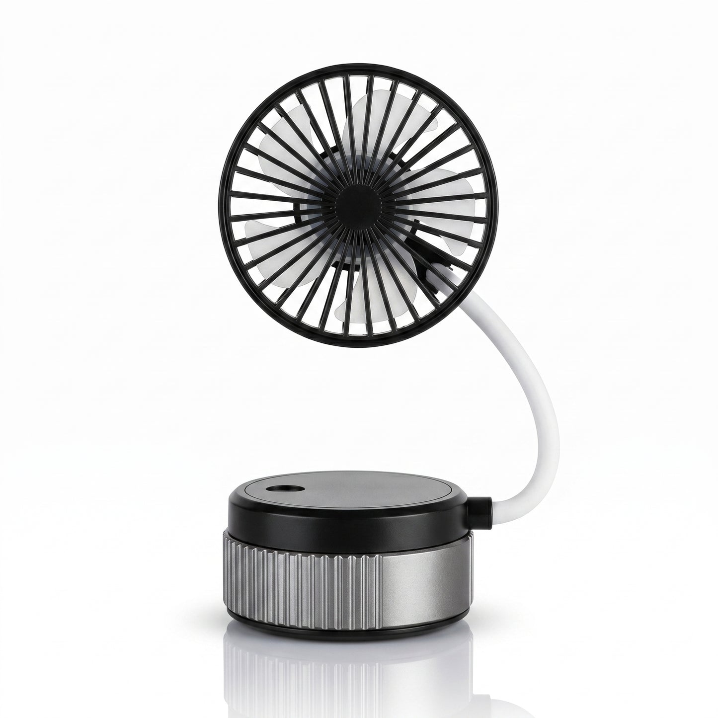 Suction Cup Wall Mounted Rechargeable Fan – 360° Rotating Mini Desk & Wall Fan