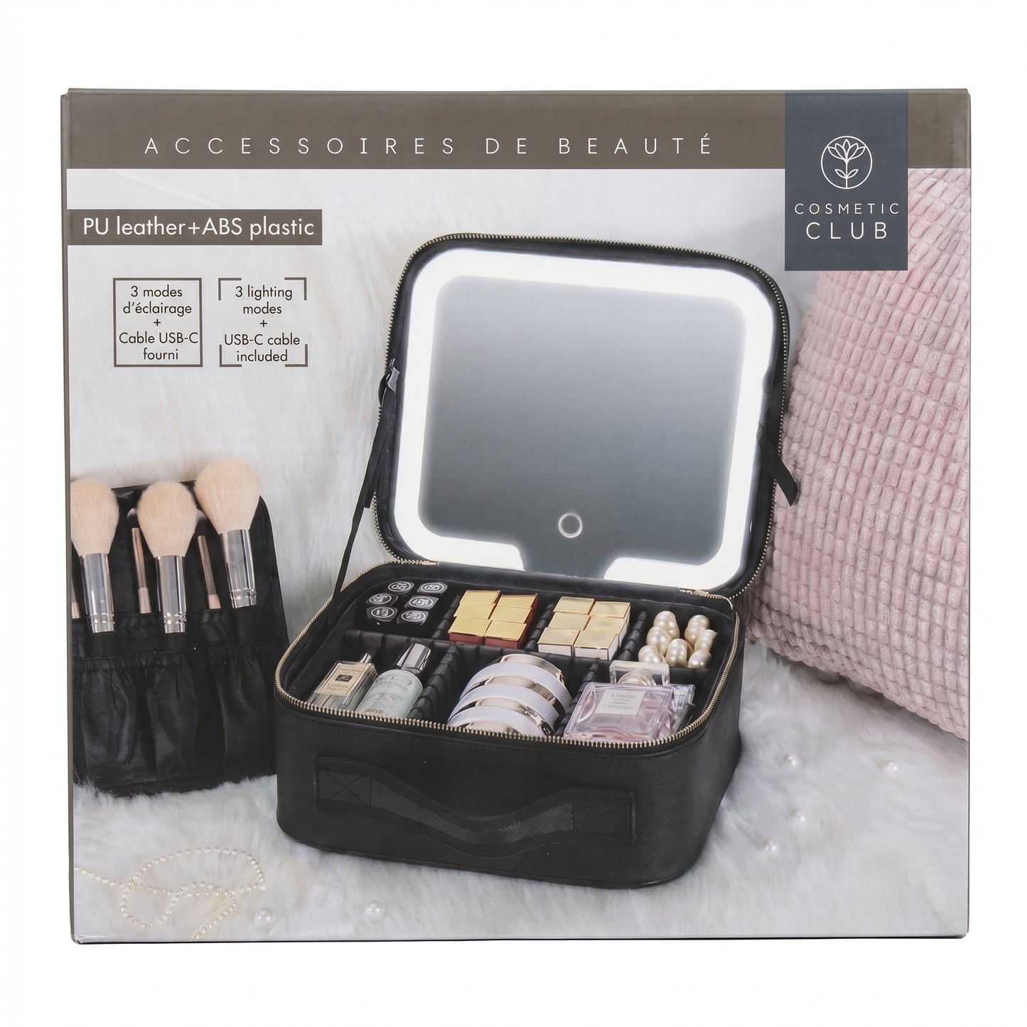 New Led Cosmetic Bag With Mirror